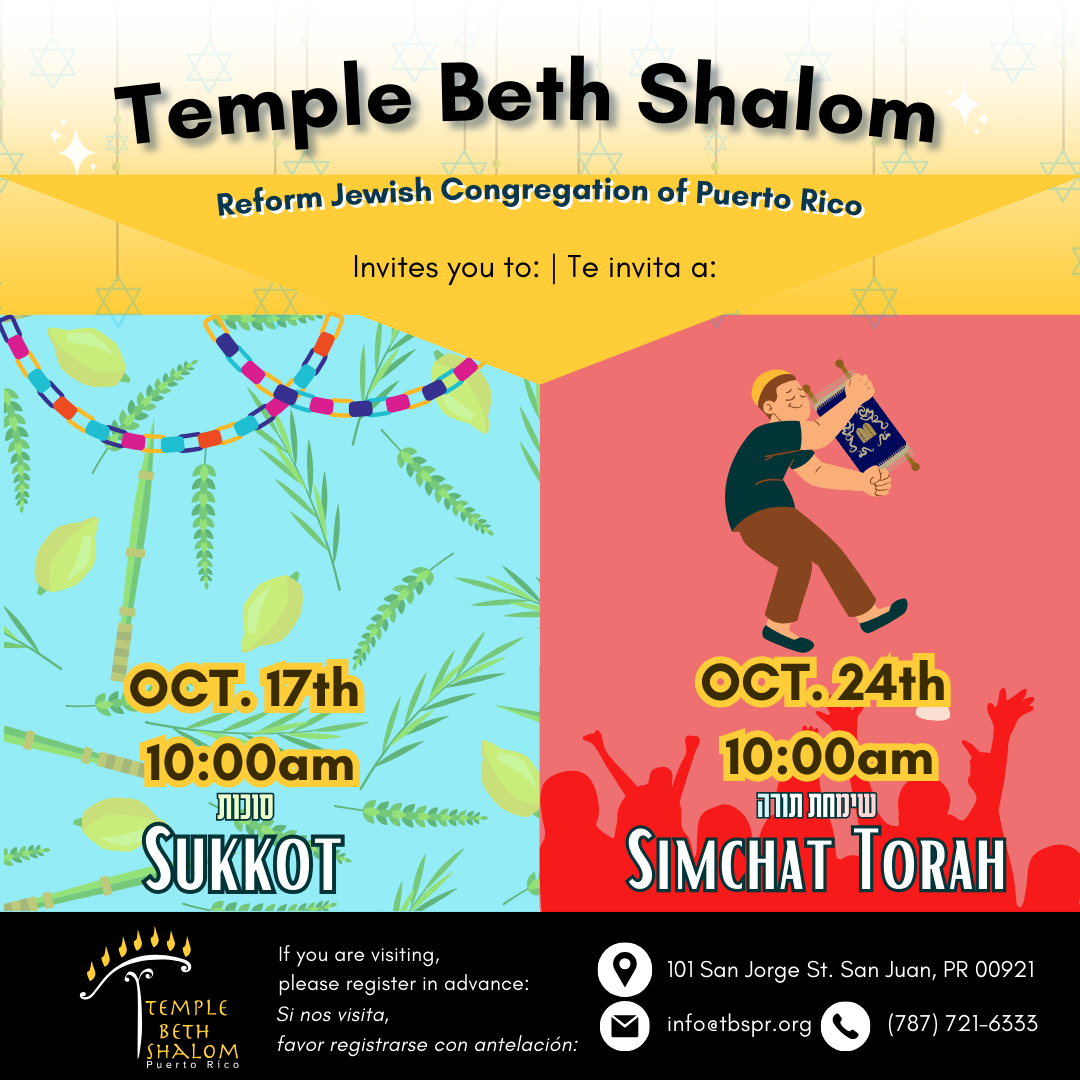 Sukkot & Simchat Torah services