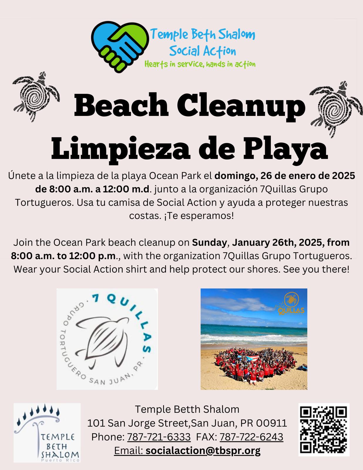 Beach Cleanup – Limpieza de Playa – 26 Jan 2025